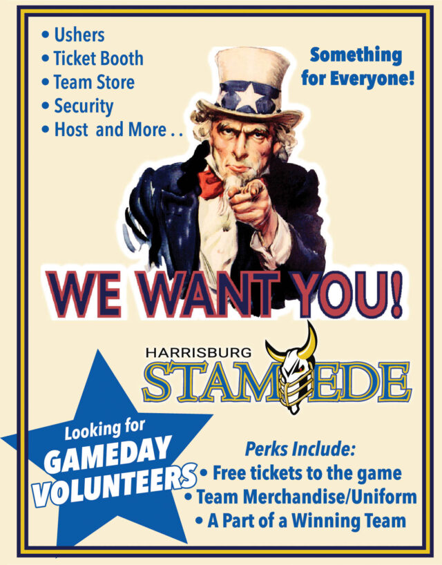 Want to Join the Stampede Gameday Staff?  We Need You!